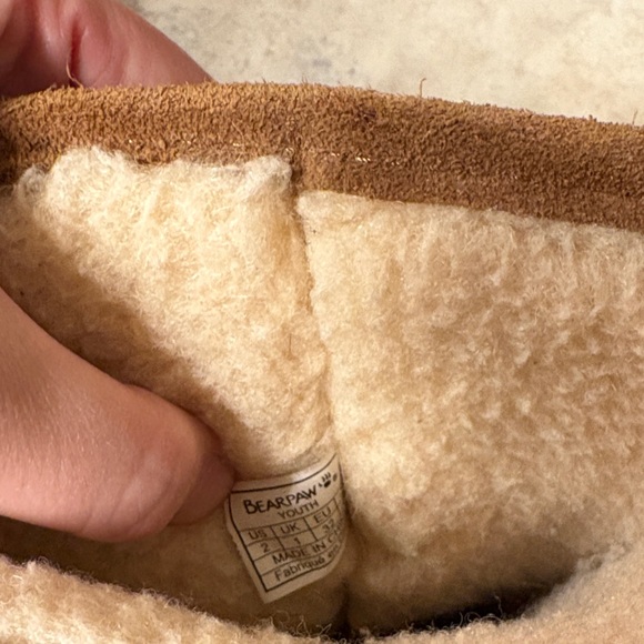 Girls’ Brown Suede Shearling Boots - Picture 9 of 9